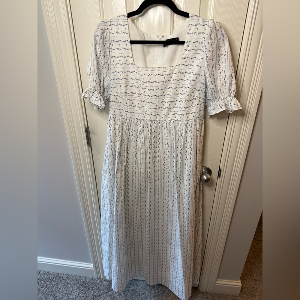 Tuckernuck Pomander Place blue/wht floral maxi Medium